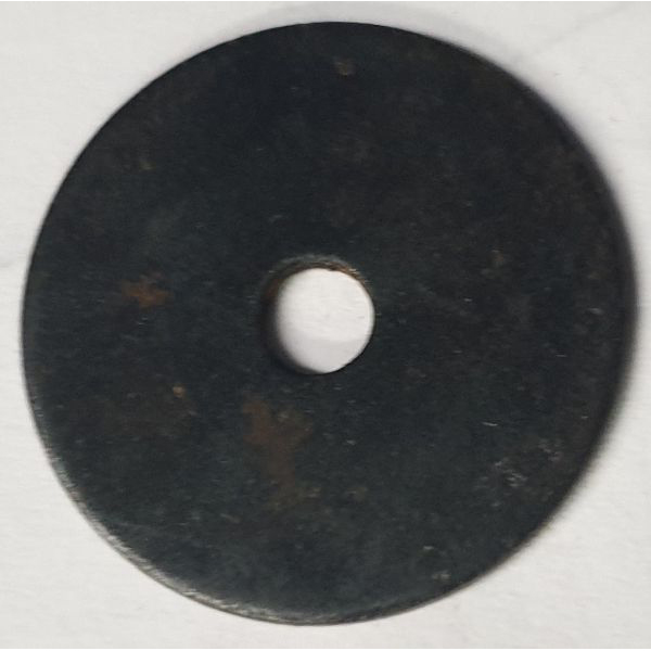 alte antike Rosette, 23 mm, Eisen dunkel gerostet